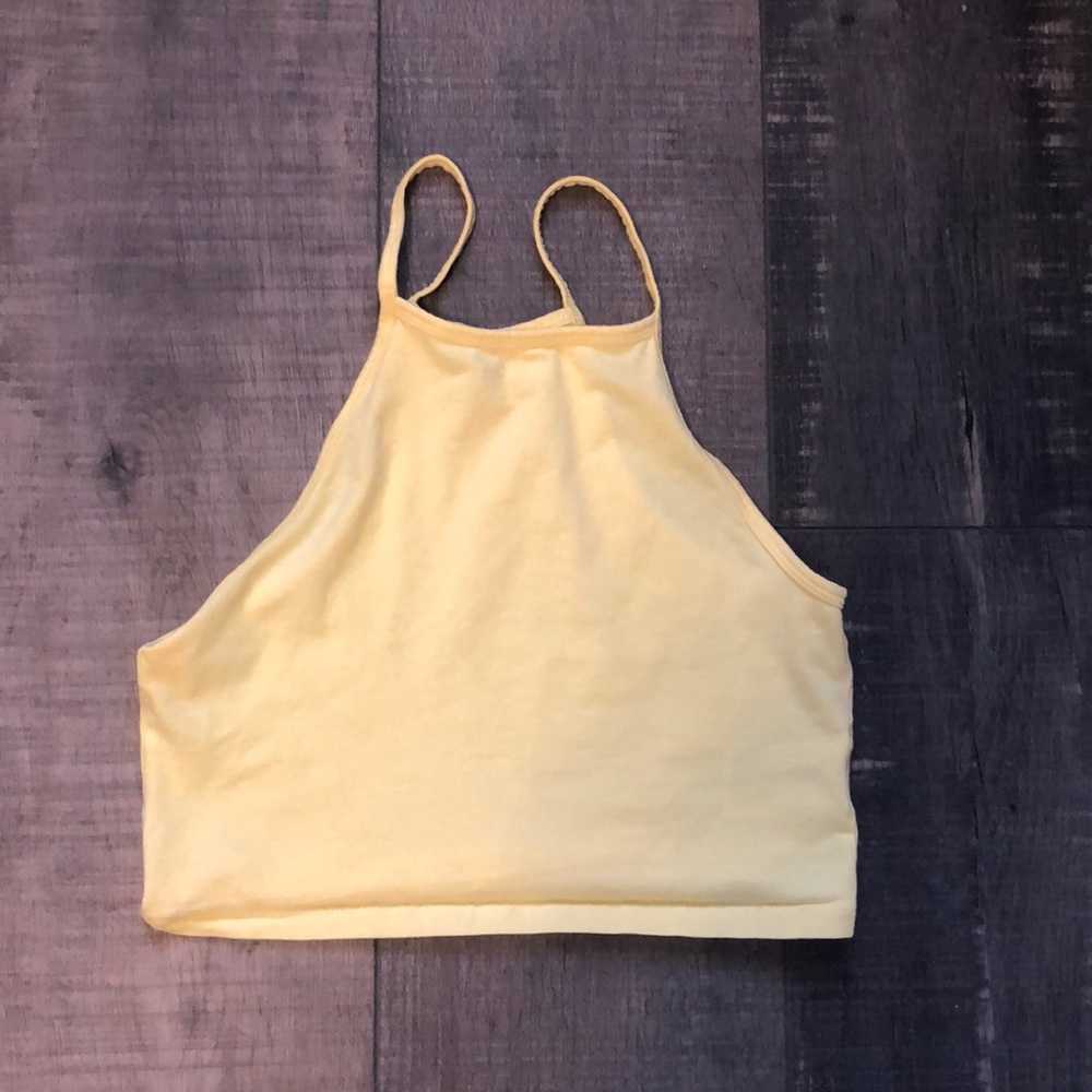 H&M Yellow Crop Top!